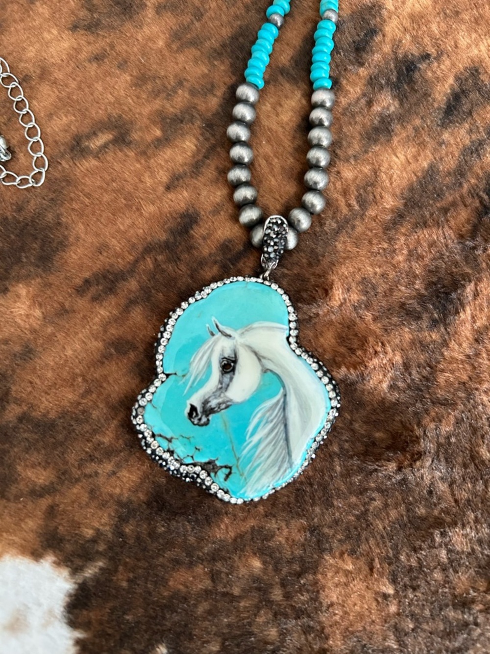 Turquoise stone pendant